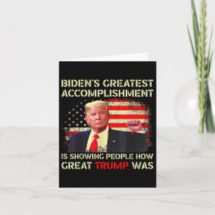 Funny Bidens Beste Leistung zeigt tr Karte