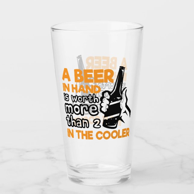 Funny Biere liebt Wortkunst Glas (Vorderseite)