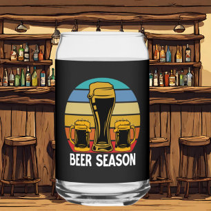 Funny Biere Season Wortart Dosenglas
