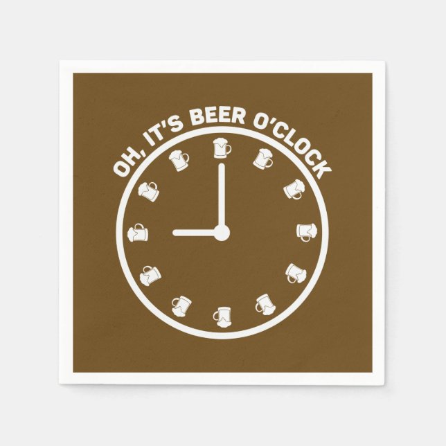 Funny Bierwort Art Bar mancave Serviette (Vorderseite)