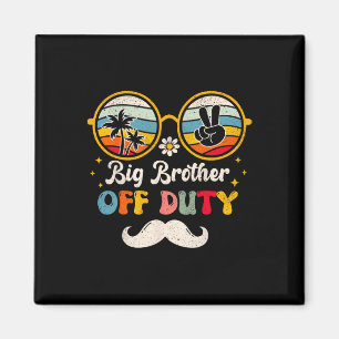 Funny Big Brother Off Duty Sungles Beach Sunset Su Magnet