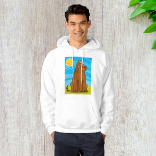 Funny Big Brown Hund sitzt in der Sonne Hoodie