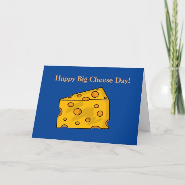 Funny Big Cheese Boss's Day Card Karte (Vorderseite)