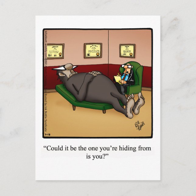 Funny Big Foot Humour carte postale (Devant)