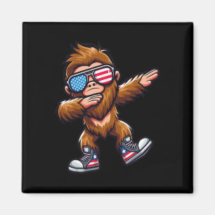 Funny Big Foot Sasquatch 4. Juli Magnet