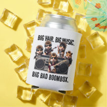 Funny Big Hair Music Boombox Hamster Supergroup