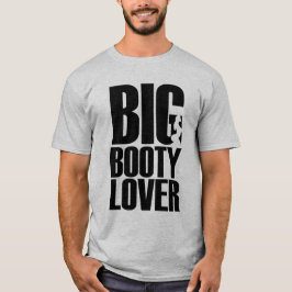 Funny Big Hintern Lover in Black Text Graphic T-Shirt