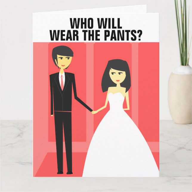 FUNNY BIG WEDING GREETING CARD KARTE (Vorderseite)