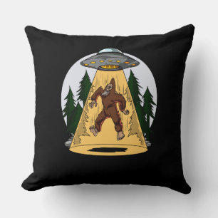 Funny Bigfoot Alien Abduction Space UFO Kissen