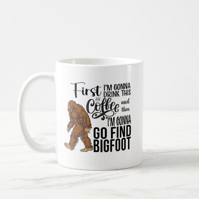 Funny Bigfoot Coffee Tasse (Links)