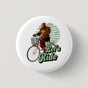 Funny Bigfoot Cycling, Lass's Ride Button