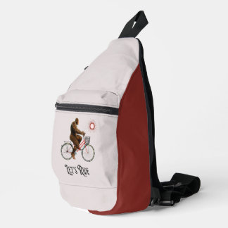 Funny Bigfoot Cycling, Lass's Ride Crossbody Bag