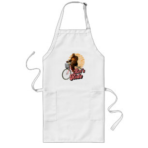 Funny Bigfoot Cycling, Lass's Ride Lange Schürze