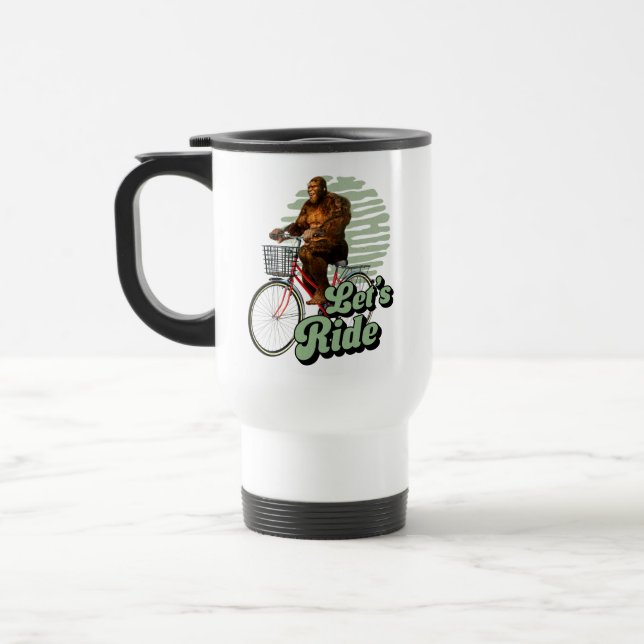 Funny Bigfoot Cycling, Lass's Ride Reisebecher (Links)