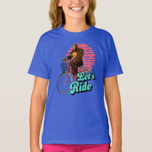 Funny Bigfoot Cycling, Lass's Ride T-Shirt