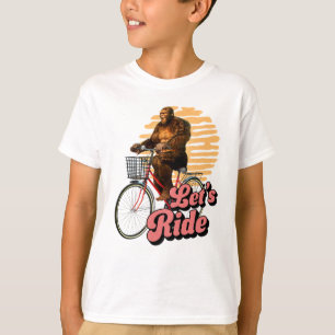 Funny Bigfoot Cycling, Lass's Ride T-Shirt