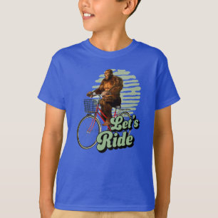 Funny Bigfoot Cycling, Lass's Ride T-Shirt