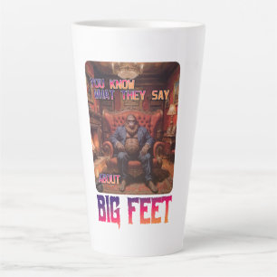 Funny Bigfoot Feet Meme Milchtasse