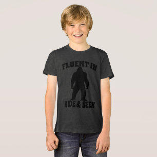 Funny Bigfoot - fließend in Verborgen und Suchen Tri-Blend Shirt