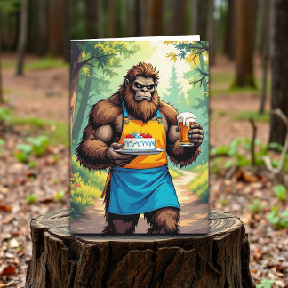 Funny Bigfoot Herzlichen Glückwunsch zum Geburtsta Karte