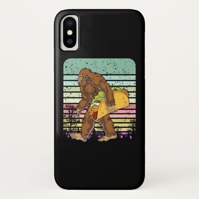 Funny Bigfoot Holding A Taco Case-Mate iPhone Hülle (Rückseite)