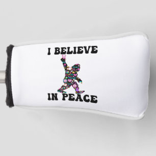 Funny Bigfoot Ich glaube an den Frieden Golf Headcover