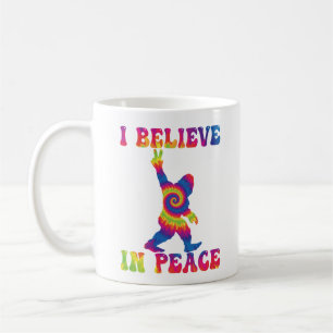 Funny Bigfoot Ich glaube an den Frieden Kaffeetasse