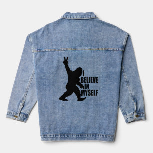 Funny Bigfoot-Ich glaube an mich selbst Jeansjacke