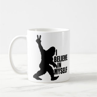 Funny Bigfoot-Ich glaube an mich selbst Kaffeetasse