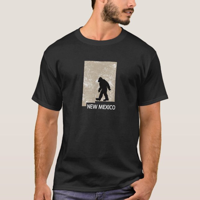 Funny Bigfoot Ich glaube, Lieben New Mexico NM Sas T-Shirt (Vorderseite)