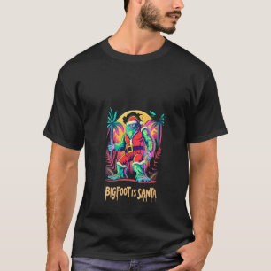Funny Bigfoot ist Santa Ugly Christmas V Neck T-Shirt