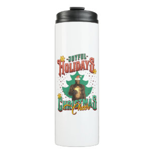 Funny Bigfoot - Joyful Holidays Christmas Cheer Thermosbecher