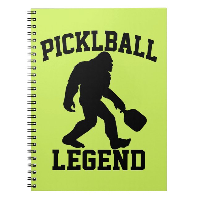 Funny Bigfoot Pickleball Legend Notizblock (Vorderseite)