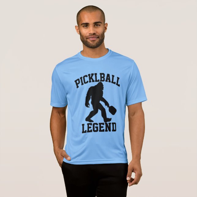 Funny Bigfoot Pickleball Legend T-Shirt (Vorne ganz)