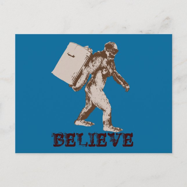 Funny Bigfoot Postkarte (Vorderseite)