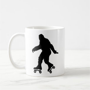 Funny Bigfoot Roller Skaten Kaffeetasse