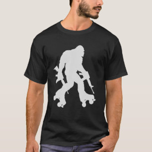 Funny Bigfoot Roller Skaten Sasquatch 70er 80er Sk T-Shirt