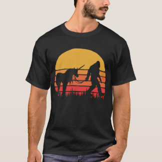 Funny Bigfoot Sasquatch and Unicorn T-Shirt