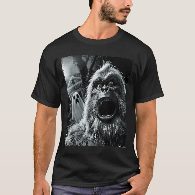 Funny Bigfoot Sasquatch Halloween  T-Shirt (Vorderseite)