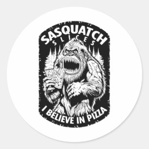 Funny Bigfoot Sasquatch Scheiben Ich glaube an Piz Runder Aufkleber