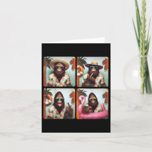 Funny Bigfoot Sommerurlaub Fotobooth Funny Sas Karte