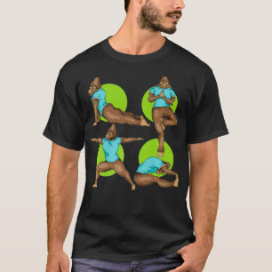 Funny Bigfoot Yoga Workout Coole Medizin Instru T-Shirt