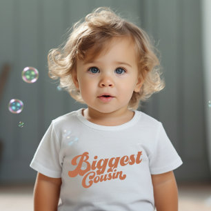 Funny Biggest Cousin   Braune Matching Family Baby T-shirt