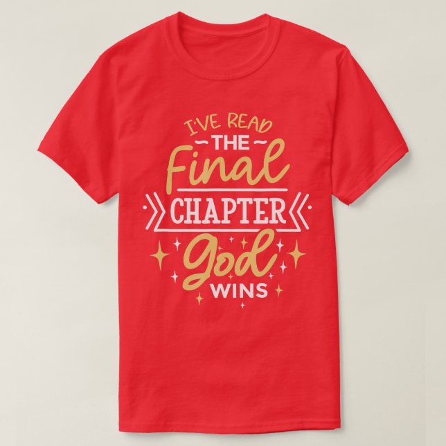 Funny Bike Zitat Ich lese das letzte Kapitel Gott  T-Shirt (Design vorne)