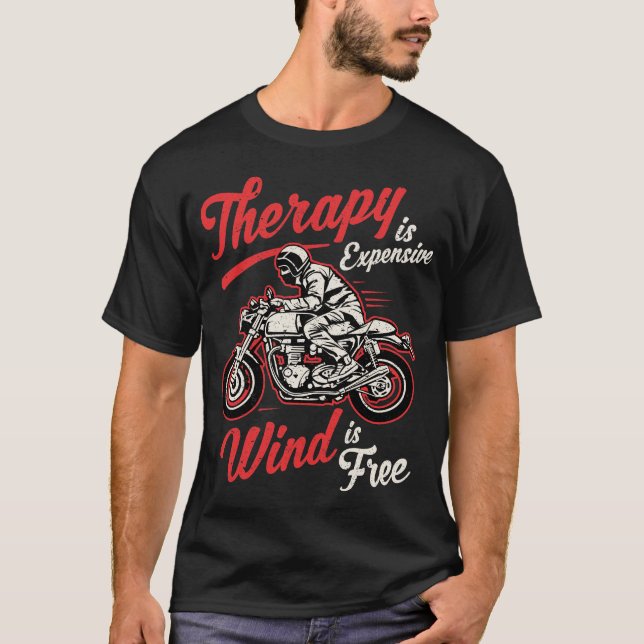 Funny Biker Quotes Motorradfahrer Sprichwort T-Shirt (Vorderseite)