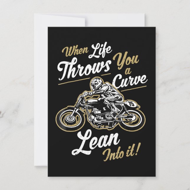 Funny Biker Zitate Sarcastic Motorrad-Rider Gesche Einladung (Vorderseite)