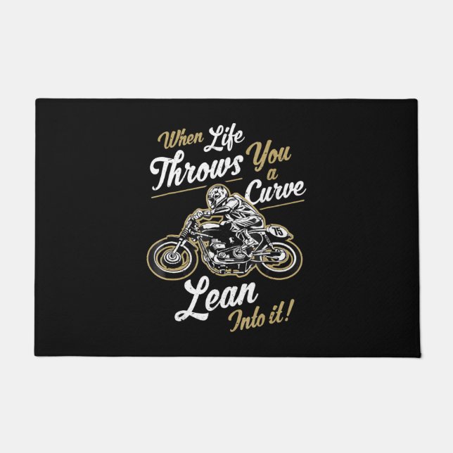 Funny Biker Zitate Sarcastic Motorrad-Rider Gesche Fußmatte (Vorderseite)
