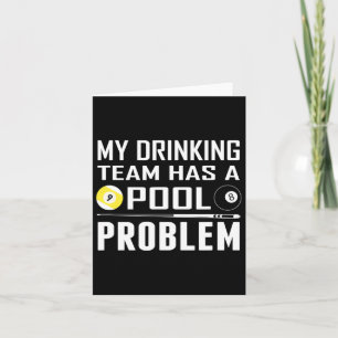 Funny Billard hat mein Trinkteam ein Pool-Problem Karte