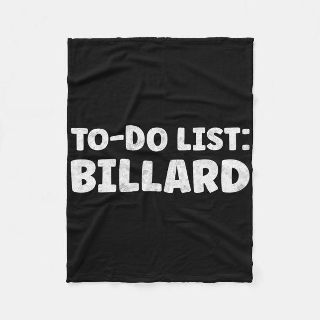 Funny Billard Lover Quotes Indoor Pool & amp; Bill Fleecedecke (Vorderseite)