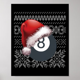 Funny Billiard 8 Ball für Pool Spieler Liga Bil Poster